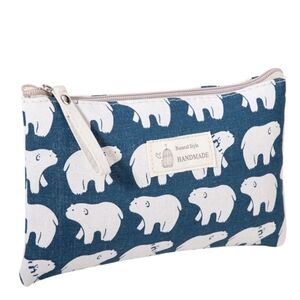 NWOT Polar Bear Make-up Bag (Stand Up)